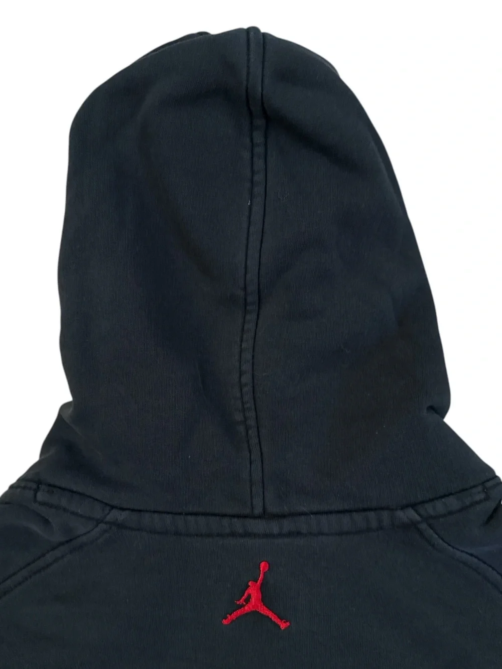 Air Jordan Jumpman Contrast Piping Hoodie Black Red Men's XL 2010 Retro Flight